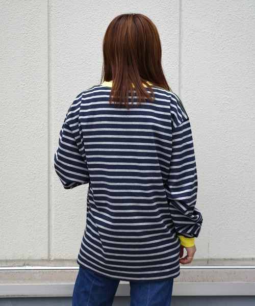 tシャツ SOGLIA/ソリア　OPEN END MULTI BORDER LS TEE　ボーダーＴ レディース SOGLIA/ソリア OPEN END MULTI BORDER LS TEE ボーダーT