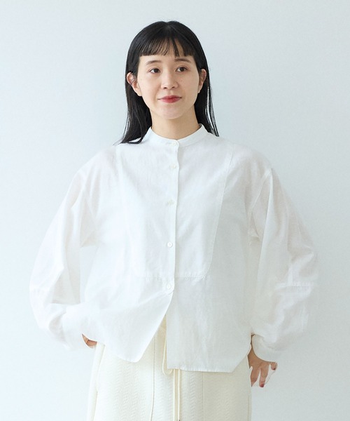 yuni（ユニ ）の「135/2コットンブロードbaloon sleeve ブラウス