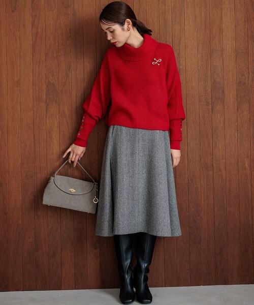 組曲（KUMIKYOKU） スカート シックツイード フレアスカート