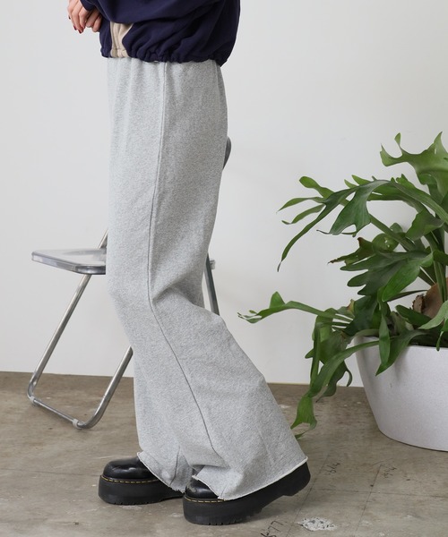ROOP TOKYO ワイドパンツ スウェットパンツ ジャージ 切りっぱなし 
