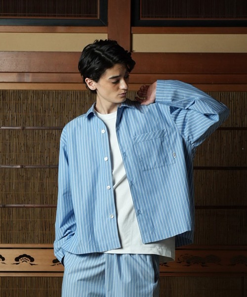 WITH OR WITHOUT シャツ Long Sleeve Silk Shirt/ロングスリーブ