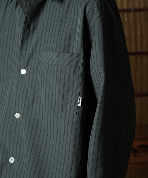 WITH OR WITHOUT シャツ Long Sleeve Silk Shirt/ロングスリーブ