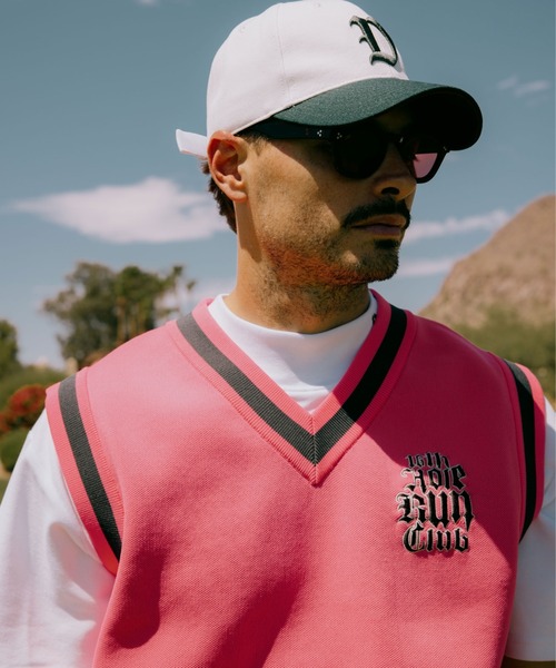DEVEREUX GOLF ベスト ジレ 16 Run Club ニットベスト メンズ