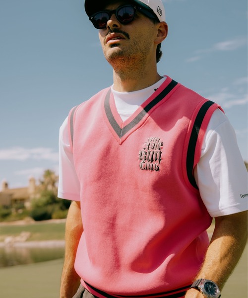 DEVEREUX GOLF ベスト ジレ 16 Run Club ニットベスト メンズ