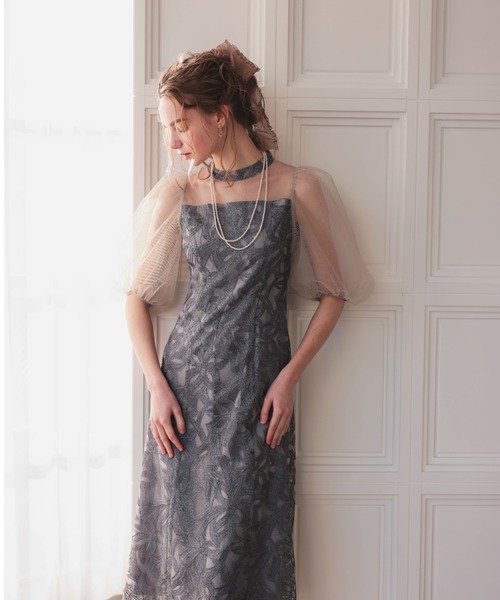 Dorry Doll（ドリードール） ドレス バルーンスリーブオリジナル柄