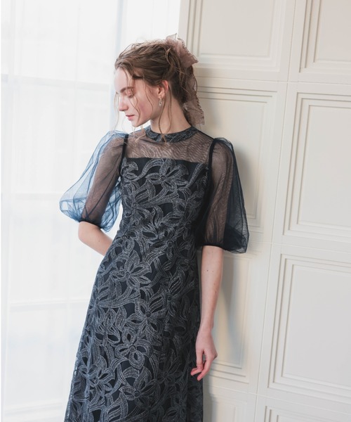 Dorry Doll（ドリードール） ドレス バルーンスリーブオリジナル柄