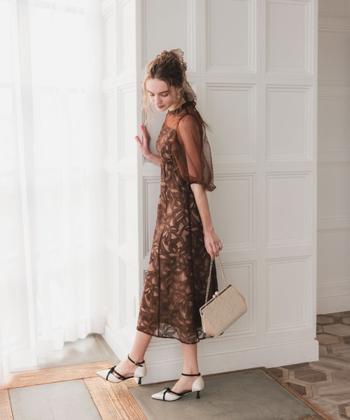 Dorry Doll（ドリードール） ドレス バルーンスリーブオリジナル柄