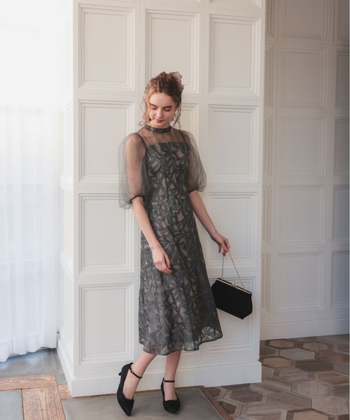 Dorry Doll（ドリードール） ドレス バルーンスリーブオリジナル柄