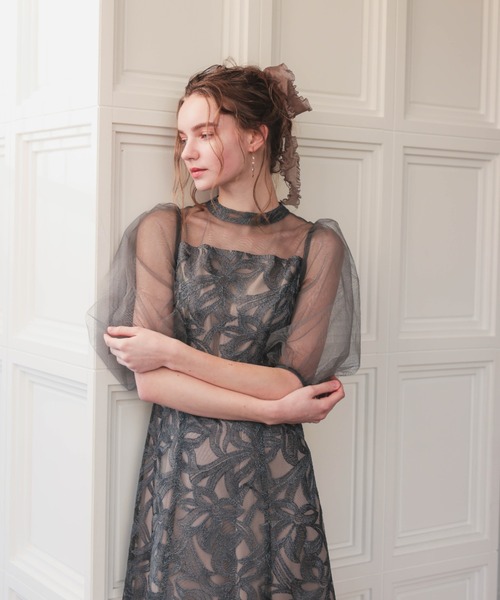 Dorry Doll（ドリードール） ドレス バルーンスリーブオリジナル柄