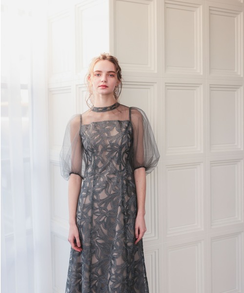 Dorry Doll（ドリードール） ドレス バルーンスリーブオリジナル柄