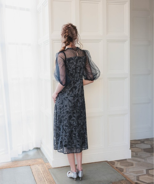 Dorry Doll（ドリードール） ドレス バルーンスリーブオリジナル柄