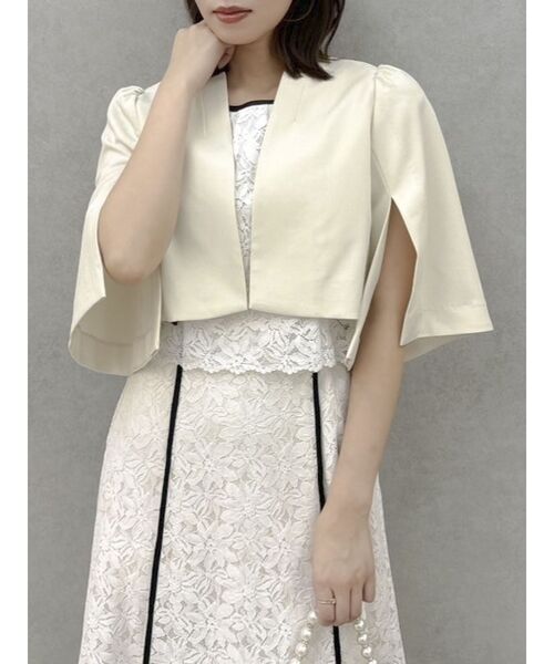 GIRL DRESS FOR NOW ジャケット ノーカラージャケット 裏地