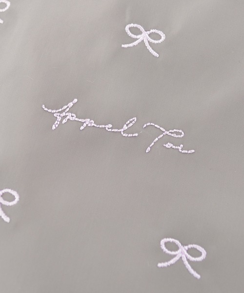 Appel Toi（アペルトワ） ポーチ リボン 刺繍 ナイロン ペンライト