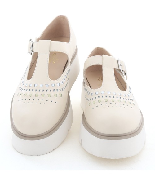 あしながおじさん パンプス 軽量｜Tストラップシューズ 7410015