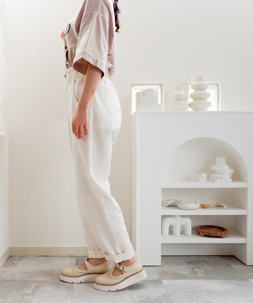 あしながおじさん パンプス 軽量｜Tストラップシューズ 7410015