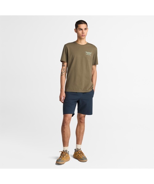 【Timberland】バックグラフィック 半袖 Tシャツ / 送料無料 Timberland tシャツ メンズ 半袖 バック グラフィック Tシャツ