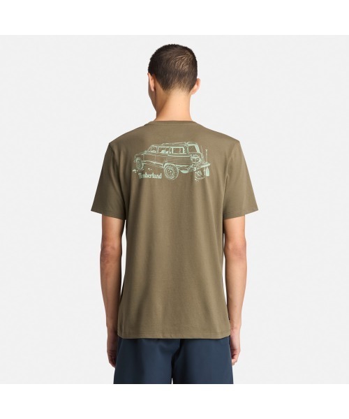 【Timberland】バックグラフィック 半袖 Tシャツ / 送料無料 Timberland tシャツ メンズ 半袖 バック グラフィック Tシャツ