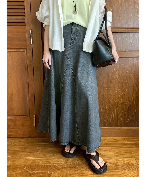 Mila Owen（ミラオーウェン） スカート 後ろゴムマチデザインフレア