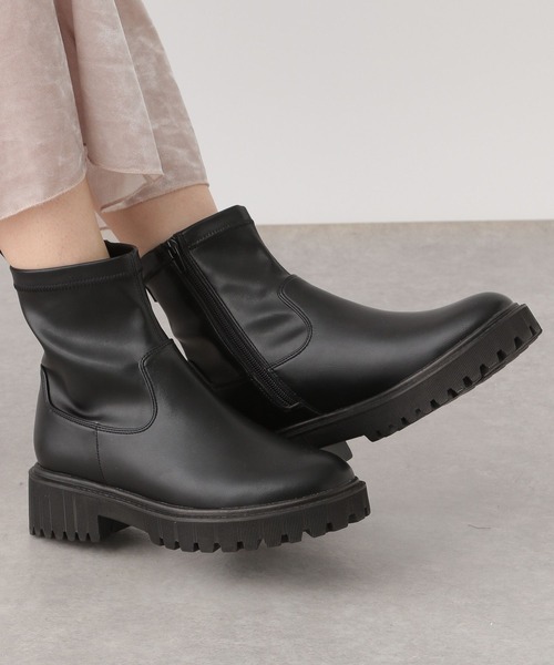 「LEPSIM」 ショートブーツ LARGE ブラック レディース_画像6
