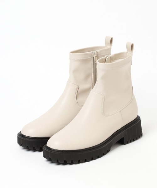 「LEPSIM」 ショートブーツ LARGE ブラック レディース_画像7