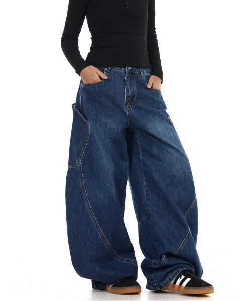 DEVICE（デバイス） ジーンズ デニム デニムパンツ バギー スーパー