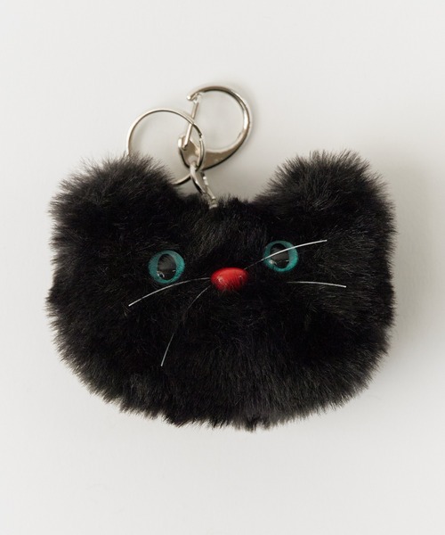 ROOP TOKYO キーホルダー ふわふわ 猫ぬいぐるみ チャーム
