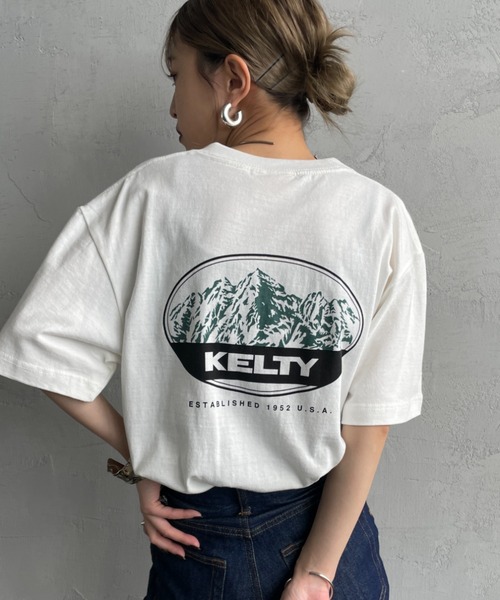 tシャツ 「KELTY/ケルティ」 別注 マウンテンロゴ バックプリントTシャツ レディース メンズ