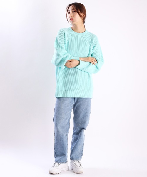 「WESTSEA」 「cathy’s closet」長袖ニット M ブルー メンズ_画像6