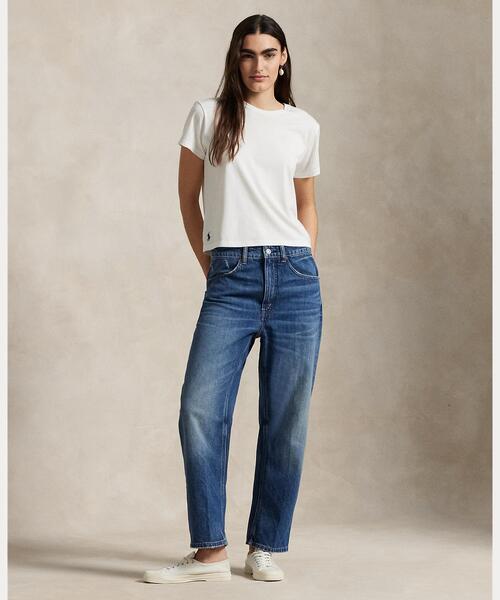 ジーンズ デニム デニムパンツ リラックス テーパード ジーンズ レディース