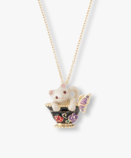 【美品】アナスイ 猫 （白猫）ネックレス ＊レア＊ ANNA SUI ネックレス 白猫モチーフ レディース : ZOZOTOWN Yahoo