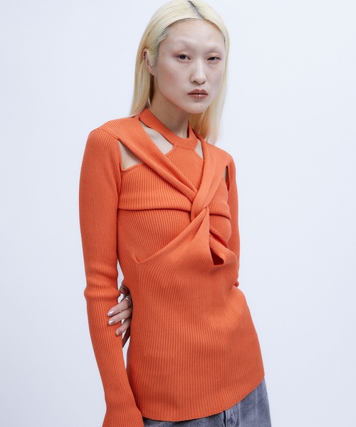 THINGS THAT MATTER TWIST KNIT TOPS / ツイストニットトップス