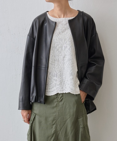 BEARDSLEY（ビアズリー） レザージャケット 0 ブラウン レディース