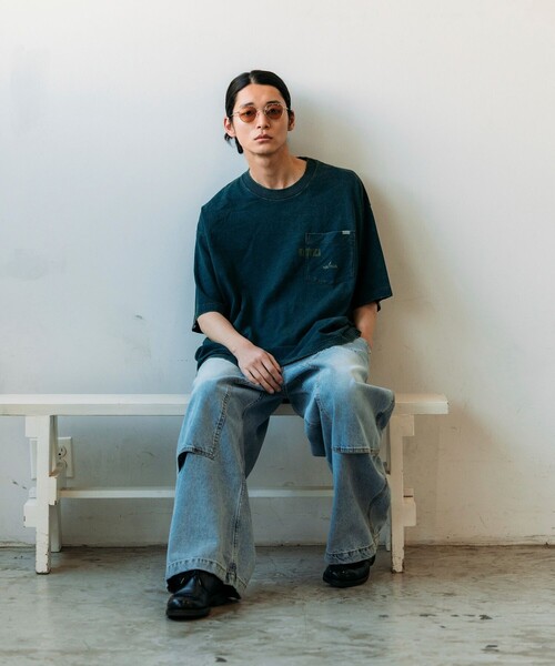 NAUTICA（ノーティカ） tシャツ Mix Color Indigo S/S Tee/ミックス