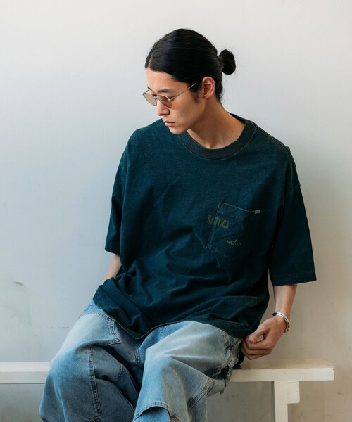 NAUTICA（ノーティカ） tシャツ Mix Color Indigo S/S Tee/ミックス