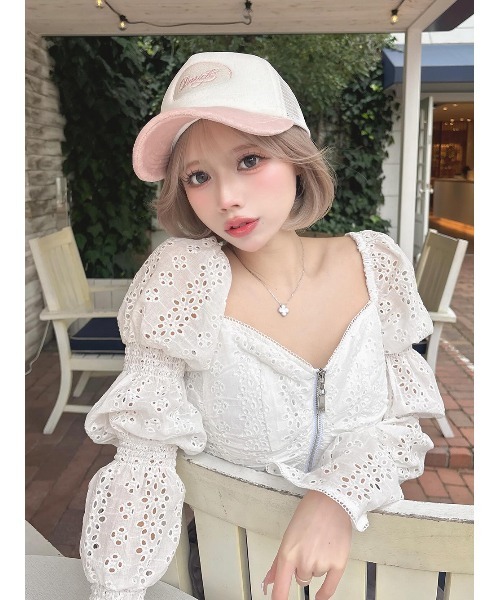 Darich キャップ 帽子 ロゴベロアメッシュキャップ レディース