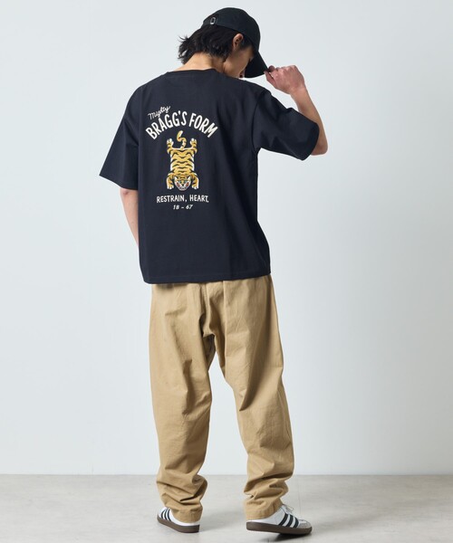 tシャツ 限定展開 ビッグシルエット デザインバック刺繍 クルーネック Tシャツ / TIGER メンズ レディース | FREAK'S STORE | 08