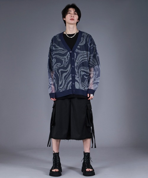 Ellno Loset（エルノロゼット） パンツ コードツキフリンジカーゴ