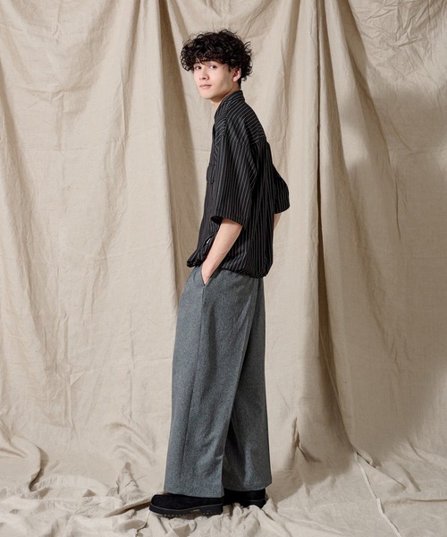 WETTEMPT スラックス 2 TUCK MELANGE EASY SLACKS /ツータックメランジ