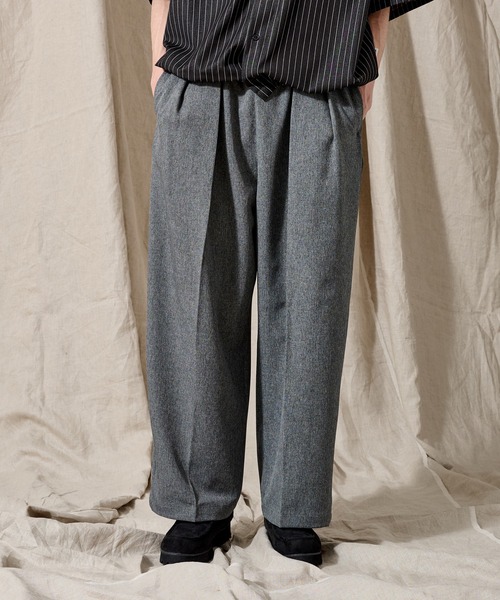 WETTEMPT スラックス 2 TUCK MELANGE EASY SLACKS /ツータック
