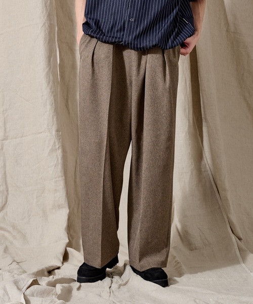 WETTEMPT スラックス 2 TUCK MELANGE EASY SLACKS /ツータック