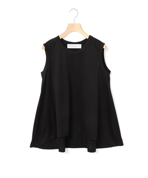 tシャツ MidiUmi クルーネックノースリーブフレアタンクトップ レディース MidiUmi tシャツ クルーネックノースリーブフレアタンクトップ
