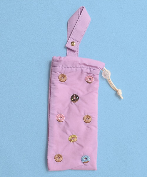 Flowering（フラワーリング） 折りたたみ傘 ガーリー刺しゅう/傘袋