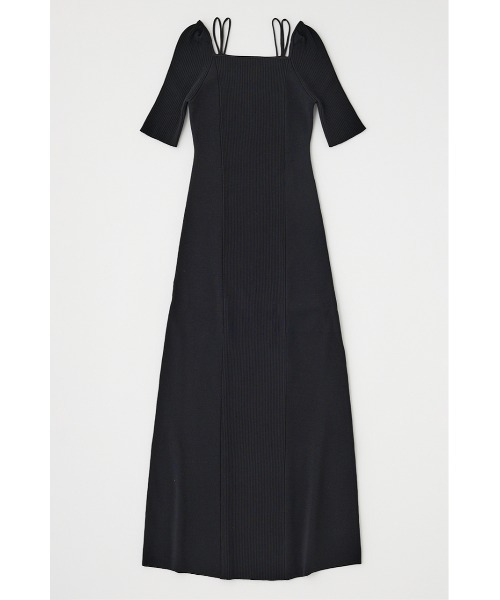 MOUSSY ワンピース SQUARE NECK H/S KNIT ドレス : ZOZOTOWN