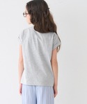 tシャツ キッズ 親子お揃いフレンチスリーブロ...の詳細画像3