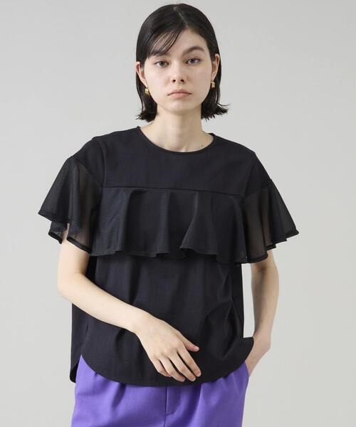 tシャツ ベルテッドラッフルフリルTOP レディース Tiara tシャツ ラッフルフリルカットソー レディース : ZOZOTOWN