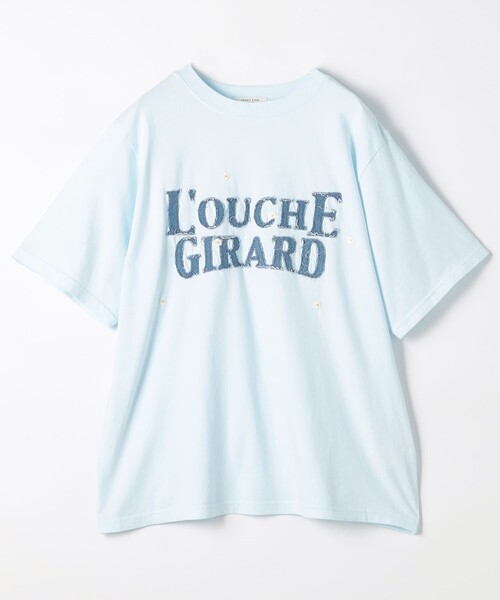 FREAK'S STORE tシャツ デニムロゴデイジーTシャツ/フラワー刺繍