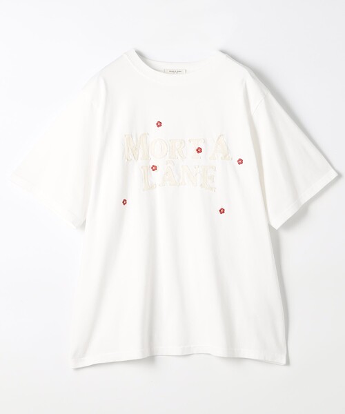 新品未使用♡ フラワーロゴTシャツ Flower motif T-shirt ユニセックス 男女兼用フラワーモチーフ