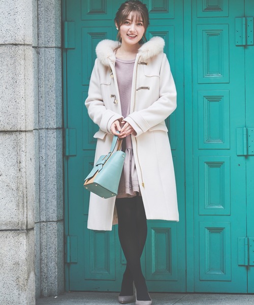 LAISSE PASSE（レッセパッセ） ダッフルコート LARGE キナリ