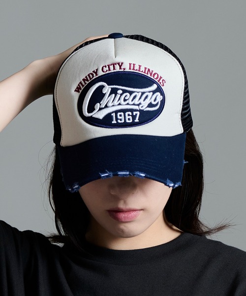 CALIFORNIA OUTFITTERS メッシュキャップ キャップ 帽子 5A5 ダメージ