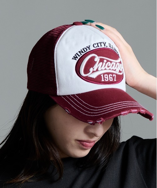 CALIFORNIA OUTFITTERS メッシュキャップ キャップ 帽子 5A5 ダメージ
